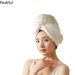 2026 New Thickened Dry Hair Hat Quick-drying Women's Dry Hair Towel Wrap Turban Shower Cap