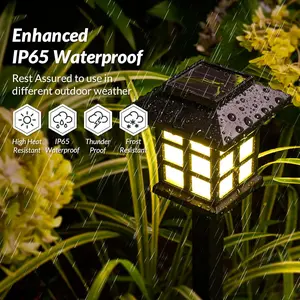 Solar Outdoor Lights,12 Pack Solar Path Lights, Walkway Lights Outdoor, Garden Light, Solar-Powered Pathway Waterproof for Garden, Yard, Landscape and Driveway(Warm White)Party favors
