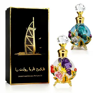 Middle East 25ML Enamel Butterfly Flower Matte Bottle, Elegant Women's Arabian Perfume Oil, Gift Special Edition, Liquid Form, No Ca Prop 65