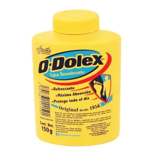Odolex Deodorant Talcum Powder for feet, shoes and armpits - 150 grams
