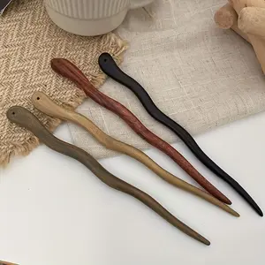 1pc Minimalist Ancient Style Hair Stick Vintage Hair Chopstick Wooden Hair Chopstick Hair Accessories For Women