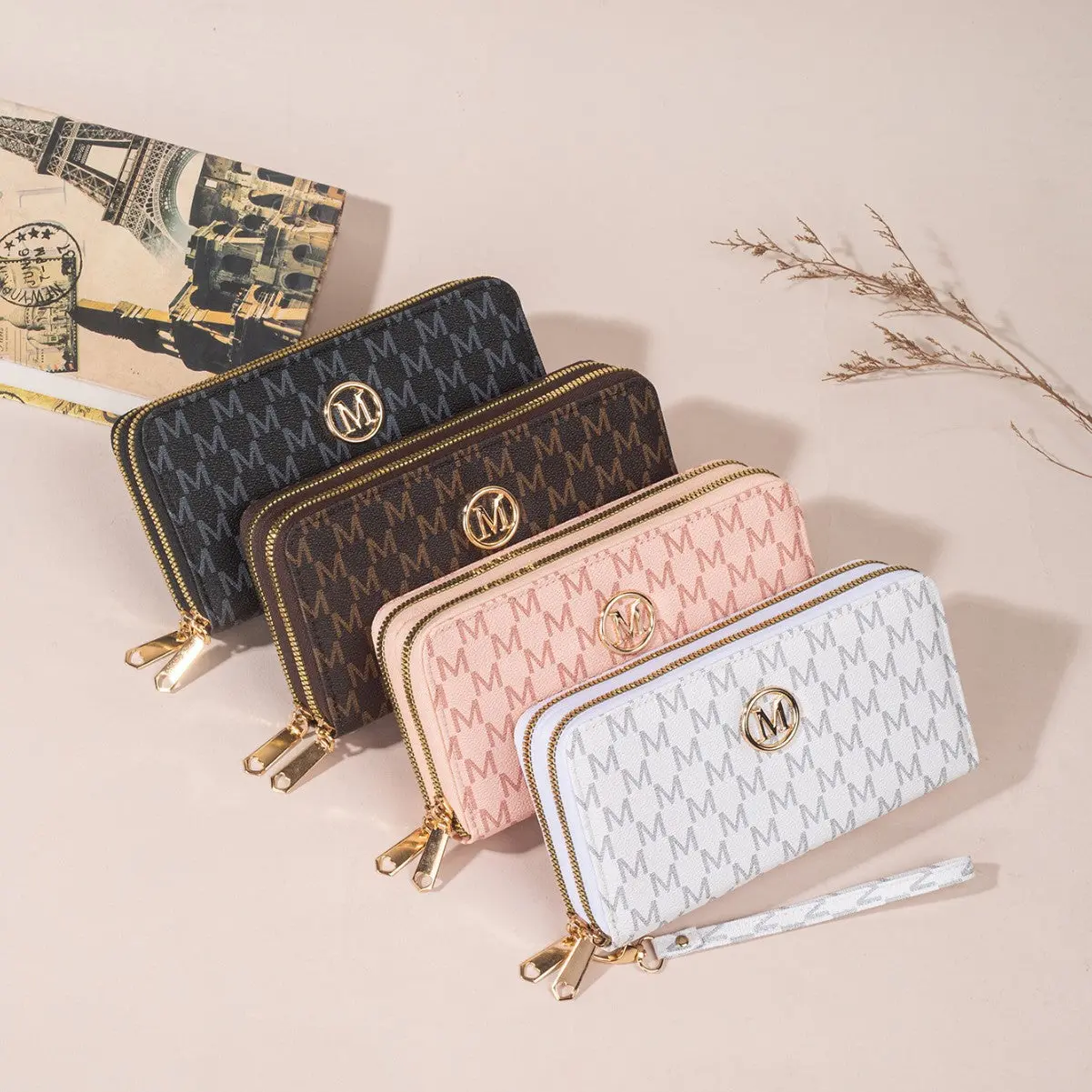 Women's Minimalist Portable Wallet - Stylish 20% Off Coin Purse with Multiple Card Slots and Letter Design