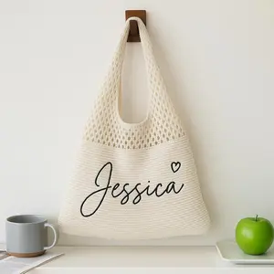 Personalized Embroidered Beach Tote Bag