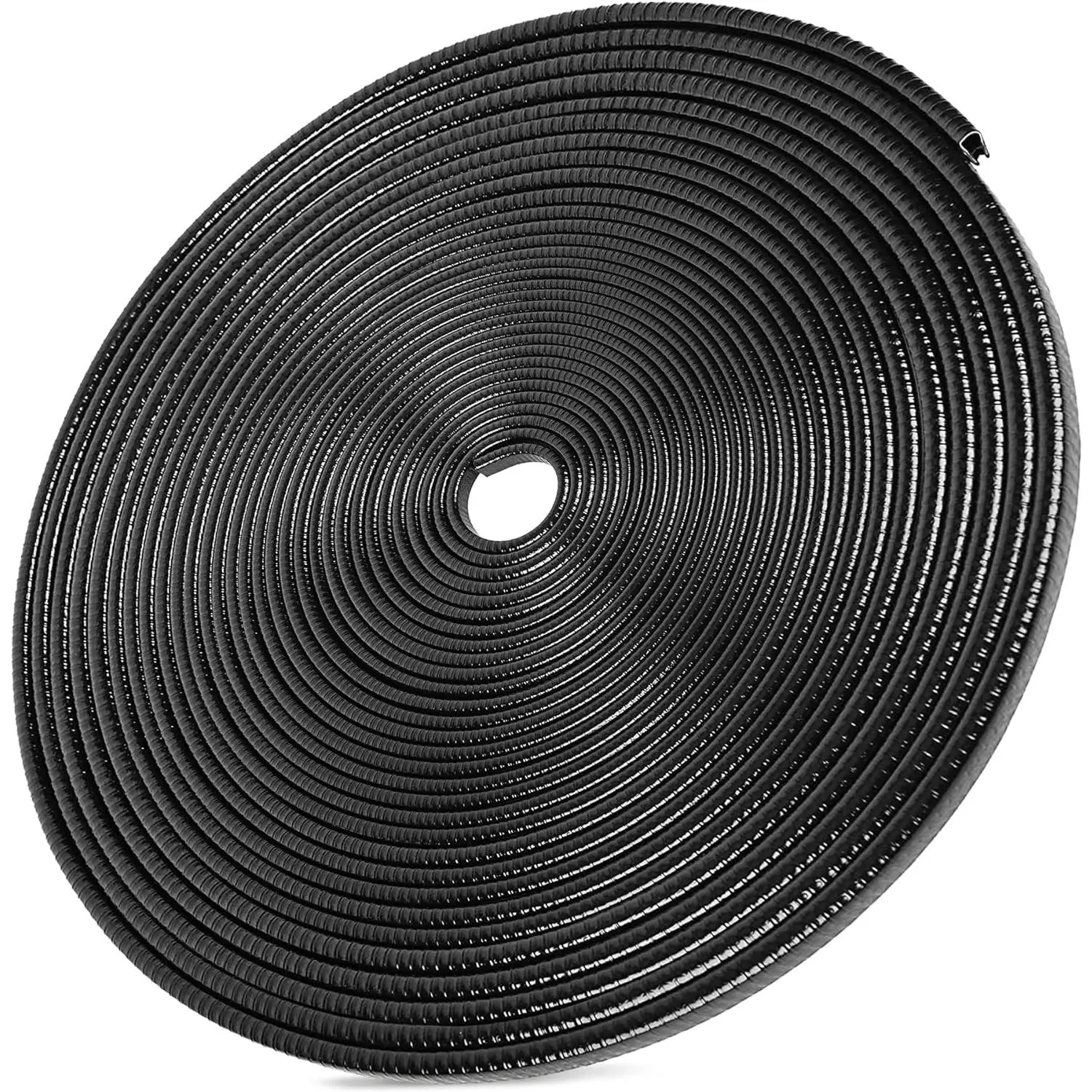 66Ft(20.2M) Long  Door Edge Guards,U Shape Edge Trim Rubber Seal Protector Rubber  Door Protector  Protection Door Edge Anti- Rubber Clips Fit for  | Black |