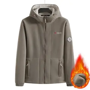 Winter Men's & Women's Fleece Lined Hooded Jacket - Outdoor Casual Plus Size Cold Resistant Warmth - Polar Fleece Coat with Zipper and Pockets Womenswear Everyday winter outfits men puffer jacket men heated jacket fur coat winter jacket