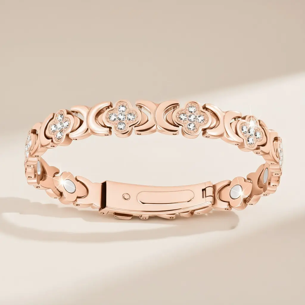 Copper Magnetic Bracelet with 3500 Gauss ultra Effective Magnets Outdoorfun, Fashionable Jewelry for Women & Girls, Trendy All-match & Exquisite Jewelry for Birthday Gift, Christmas Gifts for wife, girlfriend, sisters, MOM