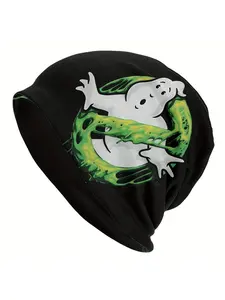 Men's Funny Beanie Hat with Funny Ghost Pattern  Soft Warm Turban Bonnet for Parties Bonnet Hats Men Skullies Beanies Novelty Hats