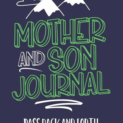 Moms & Sons Undated Bonding Journaling Notebook - Office Stationery Connecting Tool with Playful Prompts, Answer Fun Questions, Create Stories, Build a Bond, Mother's Day Gifts for Mom for Teenage Boys