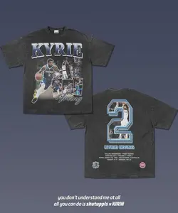 KYRIE IRVING 4.7 Graphic Sport Washed T-shirt Bold Athletic Vintage Basketball Player Sports Fan Tee Playoffs Y2K Streetwear Gift for Him Gift For Her