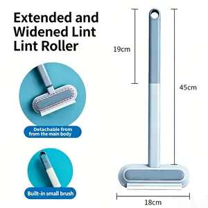 Long Handle Pet Hair Remover Brushemover Brush - ReusableWashable Lint Cleaner for Pet Cat & Dog Fur, Easy Clean MultiSurface Tool for Furniture, Clothes, Bedding & Car