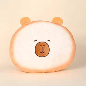 Capybara Toast Like Plush Toy,Cartoon Capybara Toast Plush Ornament,Cartoon Capybara Stuffed Ornament,Stuff Animals Ornament, for Baby Toddlers & Kids,Soft Animals Decoration Toy for Home Sofa&Bed,