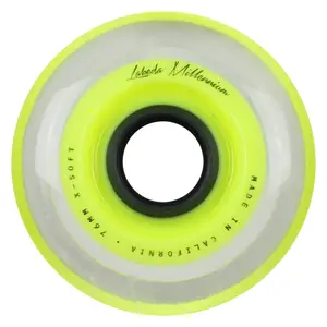 Labeda Roller Hockey Wheels - Millennium Gripper 76mm 74A Yellow (Single)