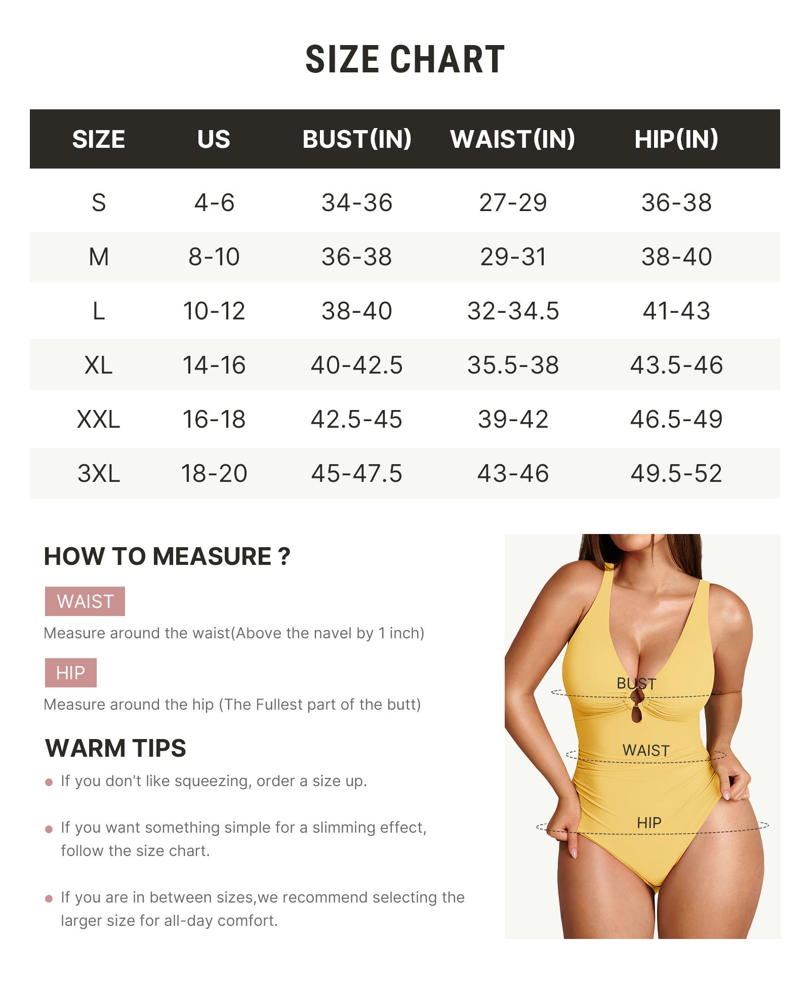 FeelinGirl One Piece Swimsuit Tummy Tucking Bathing Suit Swimwear Plus Size Plain Color High Cut with Removable Pads Summer New Arrivals