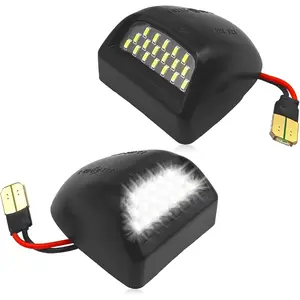 Waterproof LED License Plate Light Bulbs Set for Vehicles with Bright White Light and Durable Design Suitable for CADILLAC, CHEVROLET, GMC