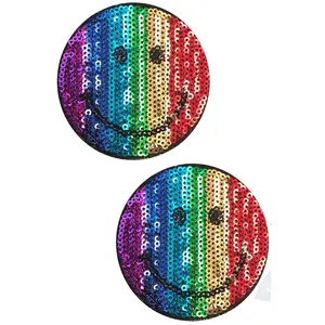 Sequin Smiley Faces Nifty Nipple Pasties