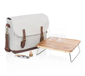Legacy Adventure Wine Tote Bag with Wine Glasse s & Mini Table