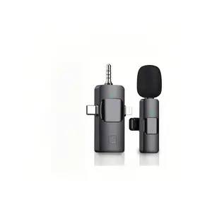 Wireless Lavalier Microphone Compatible with iPhone, Android, Camera, PC, USB-C, Noise-Reducing, Ideal for Podcasts, Vlogs, Teaching, Meetings