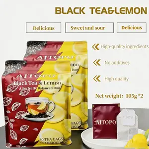 Lemon Black Tea: Sweet and tangy, perfect for afternoon tea, office breaks, or as a tea gift