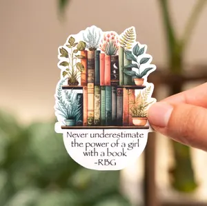 Power of a Girl Sticker | Colorful Waterproof Decoration Bookish Gift