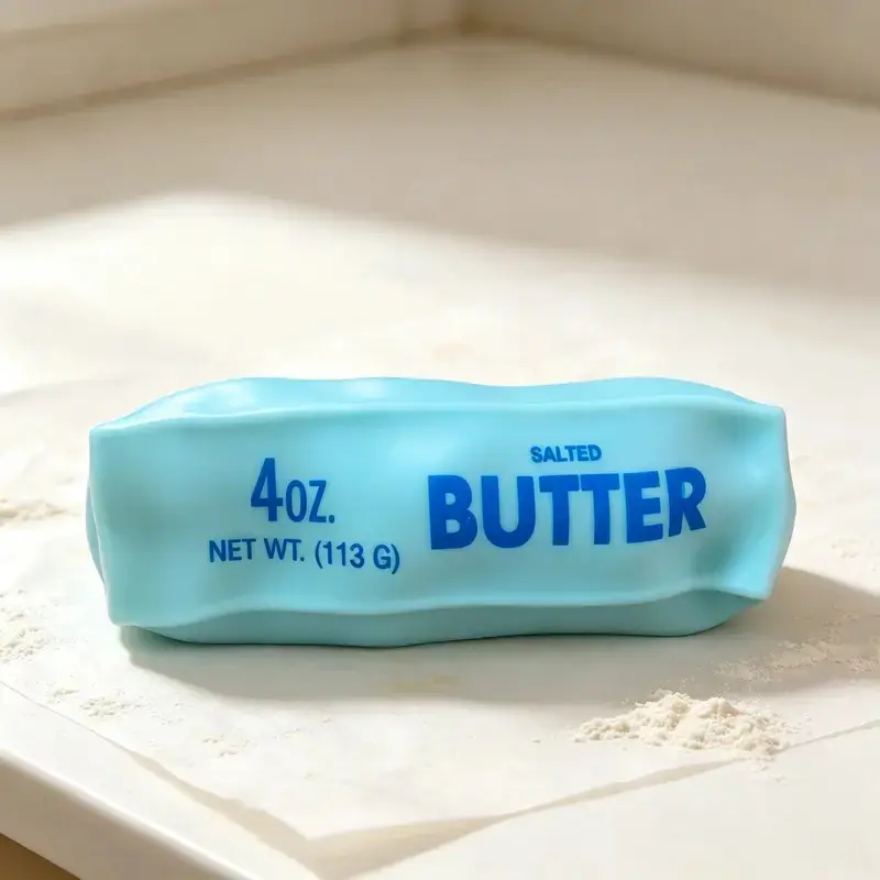 [Crunch Butter] 3 Colors ASMR Stress Relief Butter Squishy Squeeze Fidget Toy - Handmade DIY Squishy