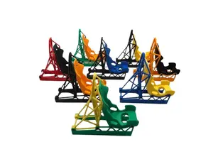 GaragePrints3D Racing Seat Phone Stand & Business Card Holder 3D Printed PLA+ Material Dual Functionality for Gearheads Automotive Enthusiasts Florida USA Motorsport Design