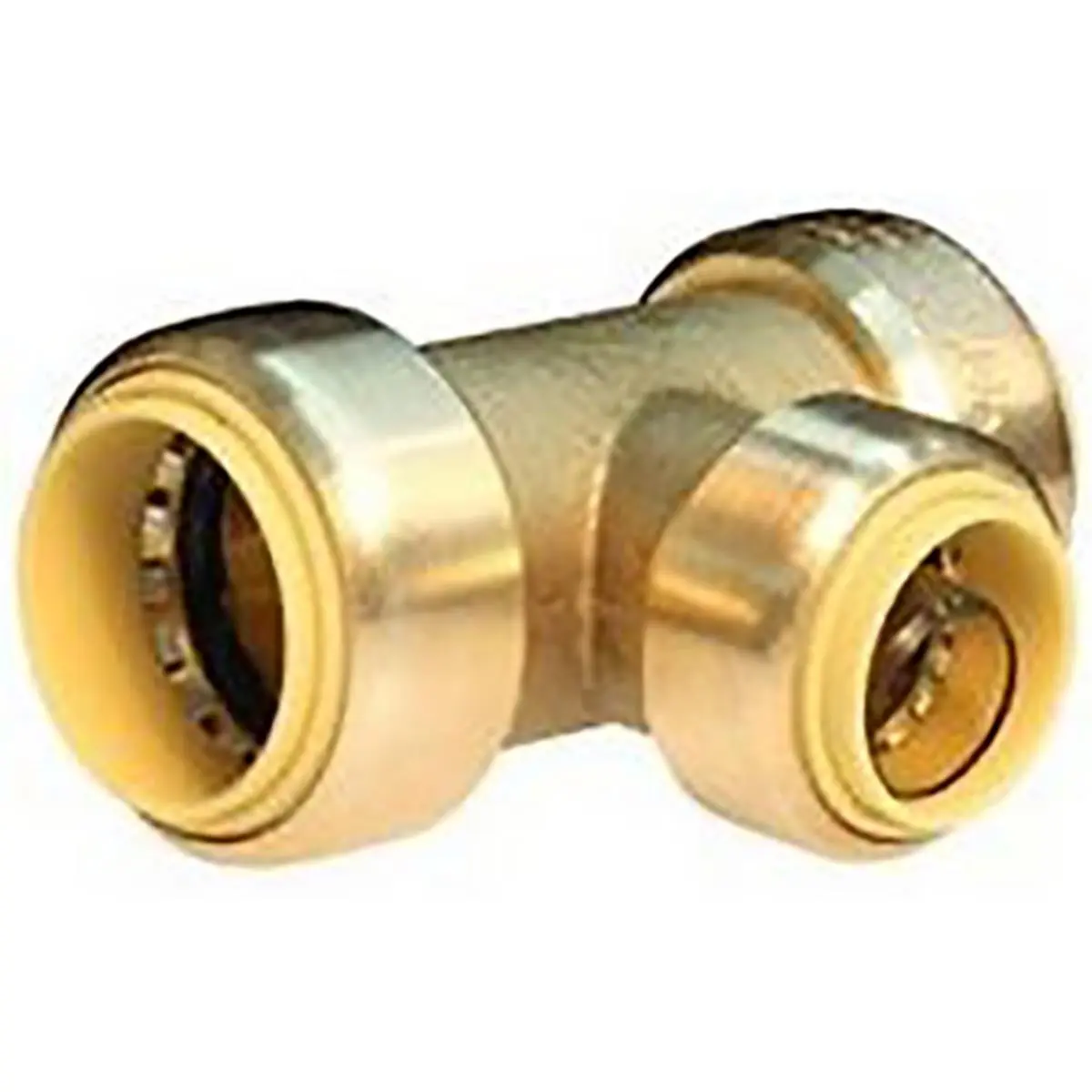 212 MAIN Push-Fit Reducing Tee for Copper/PEX/CPVC, 0.75" x 0.75" x 0.5" in., 200 PSI Rated, Removable Reusable Lead-Free High Pressure Hose Accessory, Household Appliance Parts