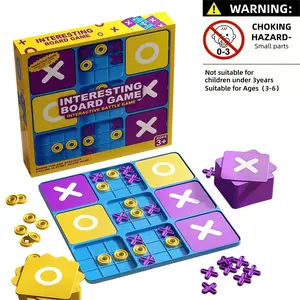 Creative Tic-Tac-Toe Puzzle Game, Family Interactive Logic Training Toy, Enhances Brain and Hand-Eye Coordination, Perfect Gift for Boys and Girls