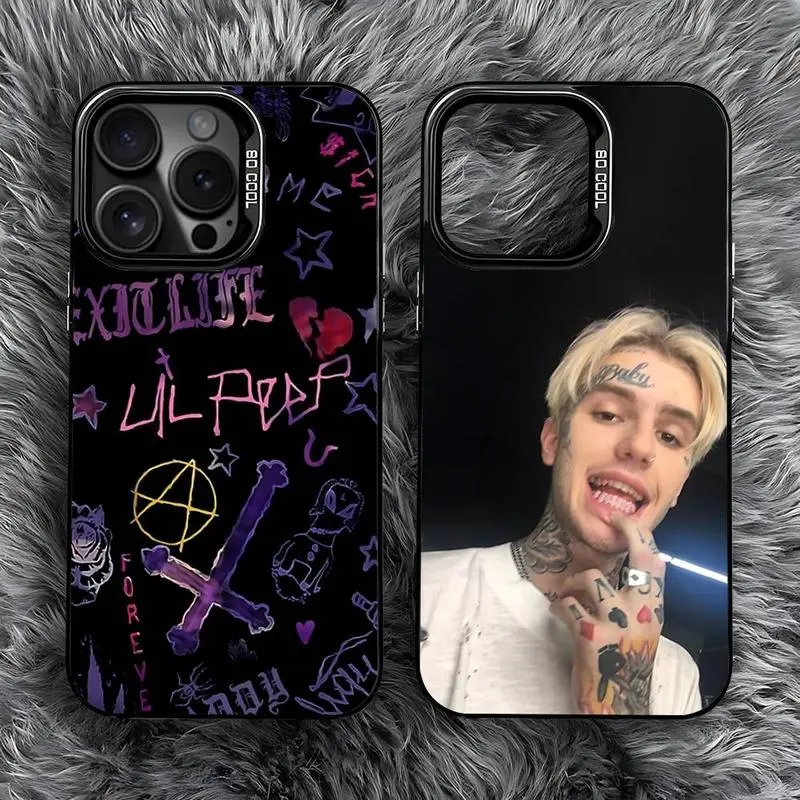 Lil Peep Star Shopping Phone Case - Anti-Drop Black Matte Hard Bumper Cover with Shockproof Protection for iPhone 16,15,14,13,12,11,Pro,Max,Plus,Mini,SE Devices, Iphone11pro