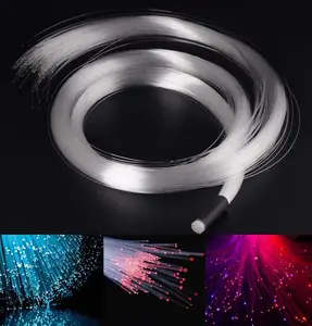 End Glow Fiber Optic Cable, PMMA 150pcs 0.03in 6.5ft Fiber Strands Lights Roll 0.75mm 2Meter Starlight Headliner Strings Star Sky Roof Ceiling Decoration
