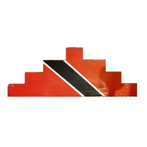 Trinidad Flag Hand-Painted Kwanzaa Kinara