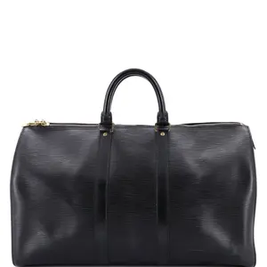 Pre-owned Louis Vuitton Leather Travel Bags Keepall Bag Epi 45 by Rebag