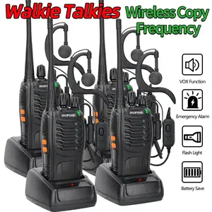 Baofeng BF 888S Pro UHF 400-470MHz Walkie Talkie Long Range Wireless Copy Frequency Portable Transceiver For Outdoor Camping