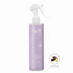 BLEST PROFESSIONAL - Heat Protector Spray with Castor Oil – Thermal Heat Protection for All Hair Types