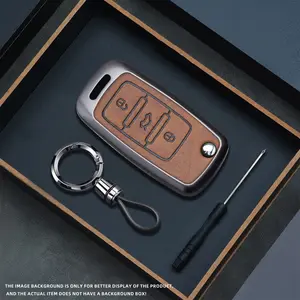 Alloy Car Key Case Cover for Vw Volkswagen Polo Tiguan Passat B5 B6 B7 Golf 4 5 6 Mk6 Jetta Lavida, Durable Protection Accessory