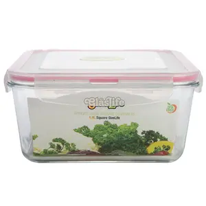 GlasLife® Airtight Square Glass Storage Container