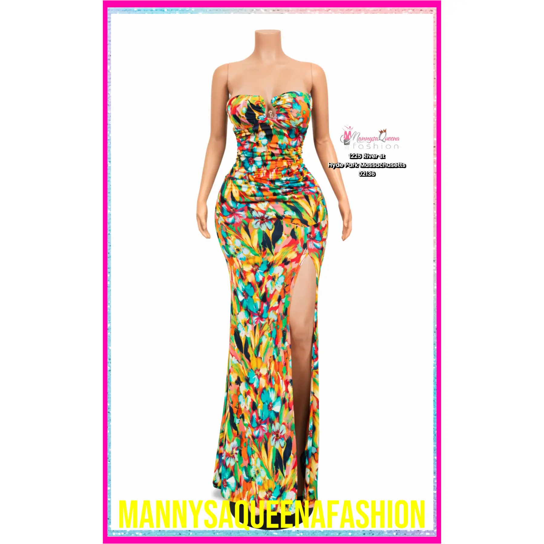 Tube Maxi Dress With U Ring