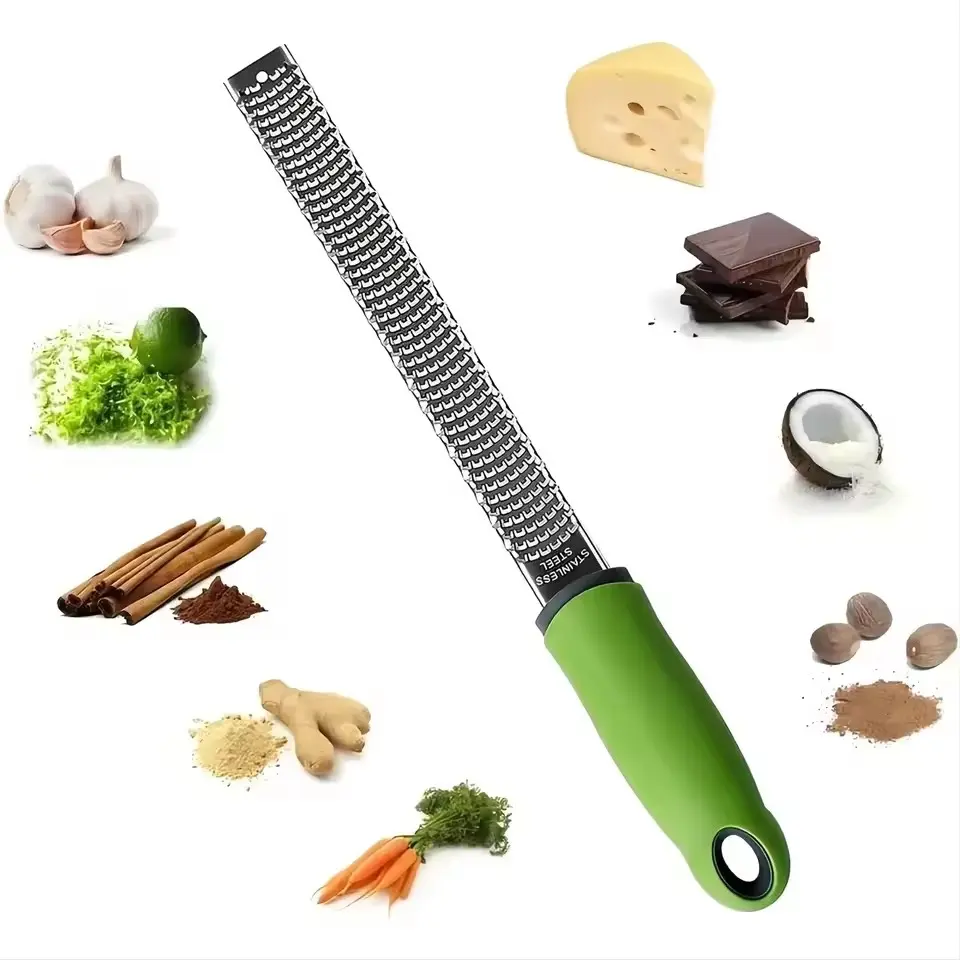 Stainless Steel Lemon Zester & Cheese Grater, Fruit Citrus Zester, Fruit Shredder, Durable Kitchen Gadgets for Easy Shredding, Easy to Clean, Perfect for Home Use