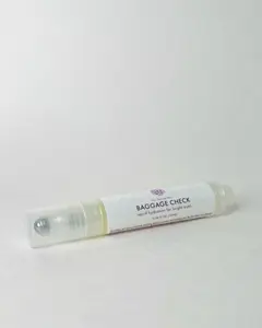 Baggage Check Eye Serum Cooling Under-Eye Roller for Puffiness & Dark Circles with Hesperidin Methyl Chalcone & Dipeptide-2 Smooth Gentle hyaluronic acid serum