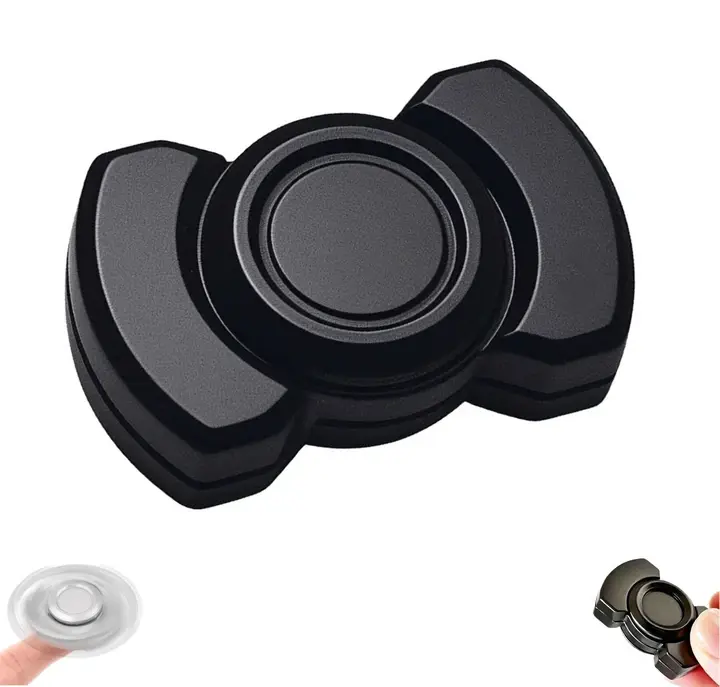 3-in-1 Fidget Spinner, Mechanical Spinner, Slider, Click Mode with Silent Bearings, Hand Spinner for Adults, Gift for Friends, Mech Lovers, Unisex Pocket Size