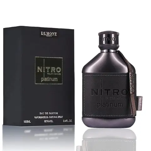 Men's Dumont Nitro Platinum Eau de Parfum Spray with Pineapple Notes, 3.4oz (100ml) - Premium Men's Fragrance
