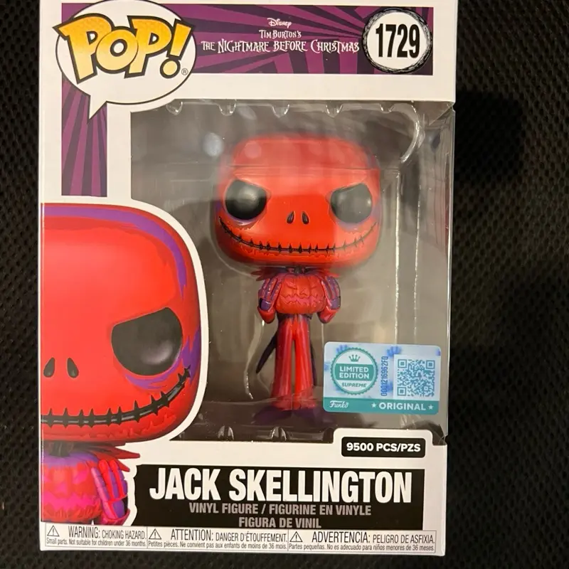 Funko Pop! Jack Skellington Vinyl Figure 1729 Limited Edition 9500 PCS/PZS The Nightmare Before Christmas