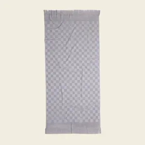 Organic Checkered Bath Towel