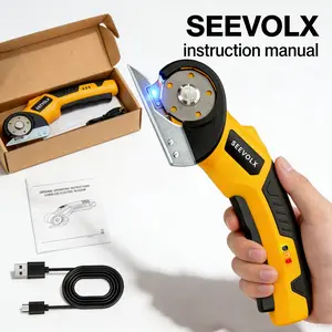 Upgrade Your Craft Kit: Cordless Electric Scissors for Precision Cutting – Cardboard, Fabric, Paper, Plastic | USB-C