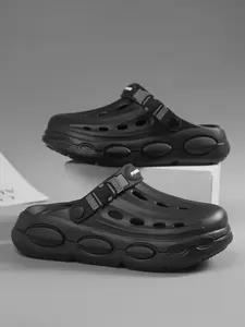 Trendy Eva Open-Toe Slippers for Men & Women, Modern Art Design, Arch Support, Comfortable Daily Wear, Durable Fashion Shoes, Breathable Lightweight Clogs