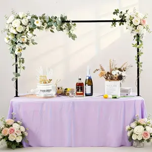 Adjustable Iron Balloon Arch Set with Clamps, Desktop Balloon Arch Stand for Birthday Parties and Weddings, Perfect for Party Decorations