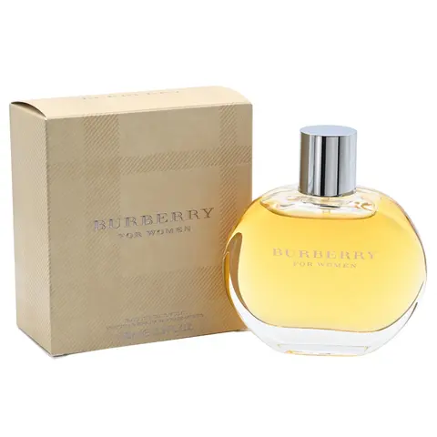 BURBERRY Classic Women's EDP Spray - 3.4oz Scented Cosmetic Fragrance for Female Wear, Fresh Fruity Start, Blackcurrant, Soft Musk Vanilla Warmth, Cedar Wood, Rich Aroma, New in Box