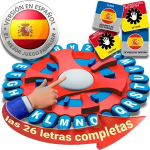 26 Teclas Basta Juego De Mesa, Juegos De Mesa En EspañOl, Spanish Games, Quick Thinking Letter Pressing Word Game, Great Board Game for Family and Friends
