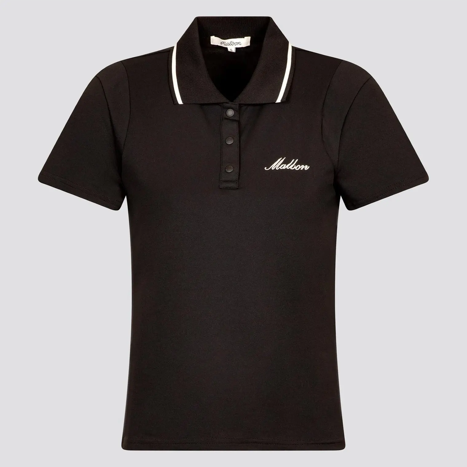 WMNS Malbon Golf Paloma Black Polo Shirt