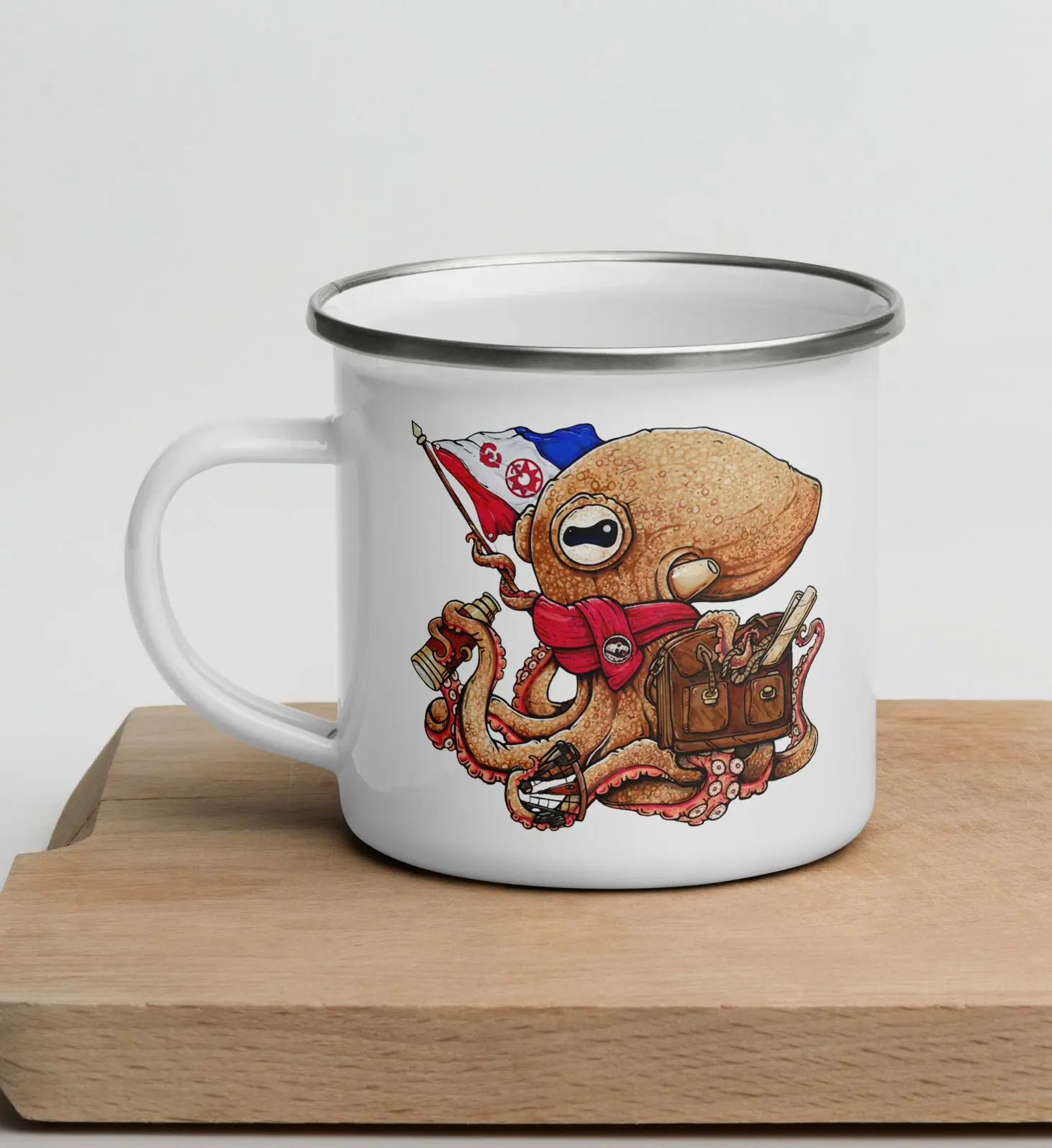 The Explorer! Enamel Octopus Mug (11oz)