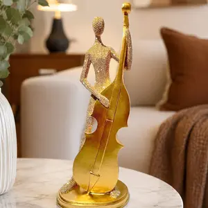 Abstract Violin Resin Ornament, Perfect for Living Room, Concert Hall, Bedroom, Elegant Decorative Piece, Ideal for Music Lovers